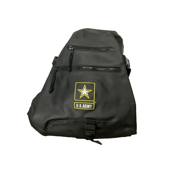 US Army Sling 1 Strap Black Backpack Bag Pipergear Over Shoulder - Picture 1 of 10